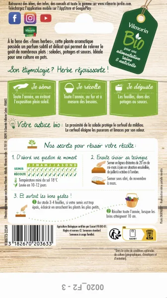 Aromatiques - Cerfeuil Commun - BIO - MEDIA_PACKAGING_VERSO