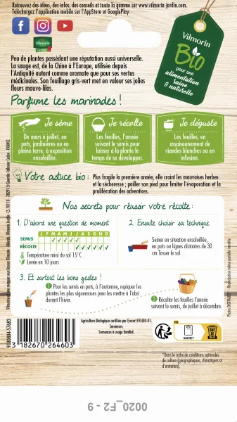 Aromatiques - Sauge Officinale - BIO - MEDIA_PACKAGING_VERSO
