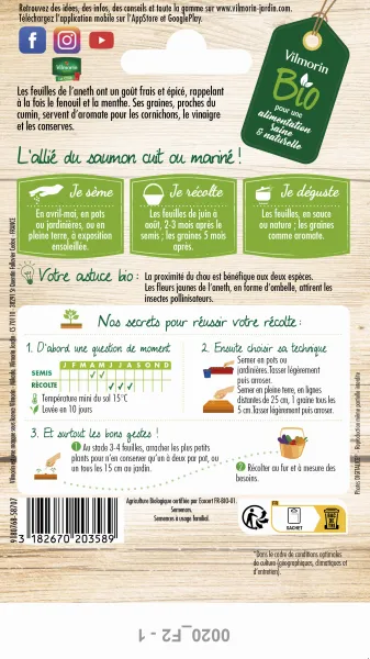 Aromatiques - Aneth Officinal - BIO - MEDIA_PACKAGING_VERSO