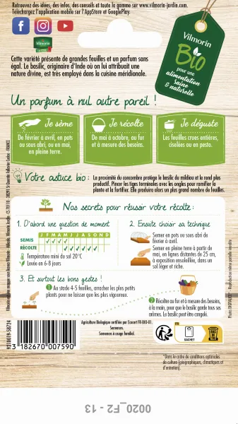 Aromatiques - Basilic Marseillais - BIO - MEDIA_PACKAGING_VERSO