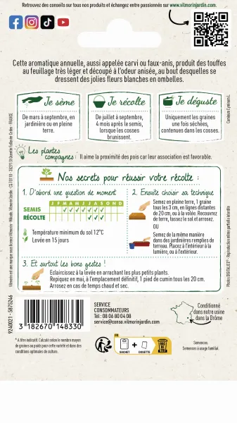 Aromatiques - Cumin des Prés - MEDIA_PACKAGING_VERSO