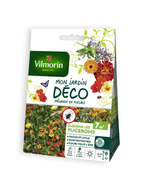 Mélanges de fleurs - Éloigne les Pucerons - 7 m² - Mélange de fleurs - face recto