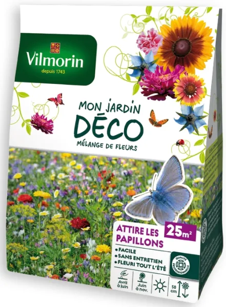 Mélanges de fleurs - Attire les Papillons - 25 m² - Mélange de fleurs - face recto