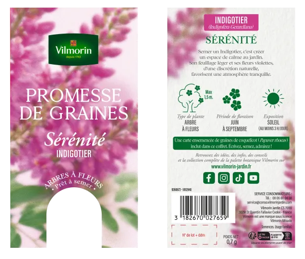 Arbres - Indigotier - Sérénité - PACKAGING_RECTO