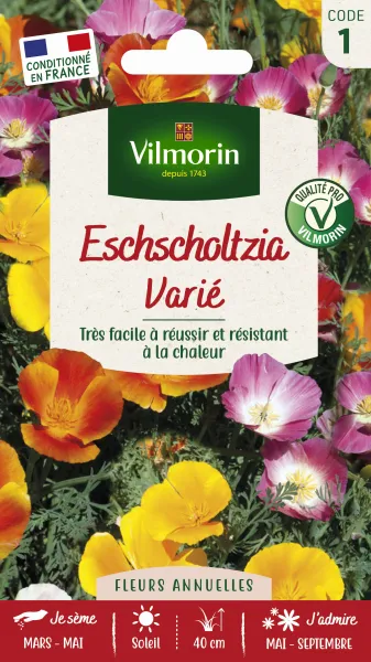 Fleurs - Eschscholtzia de Californie Varié - PACKAGING_RECTO
