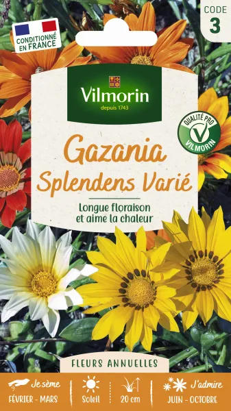 Fleurs - Gazania Splendens Varié - PACKAGING_RECTO