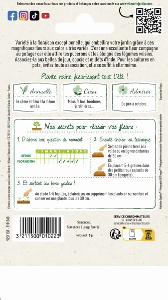 Fleurs - Capucine Valina Variée - MEDIA_PACKAGING_VERSO