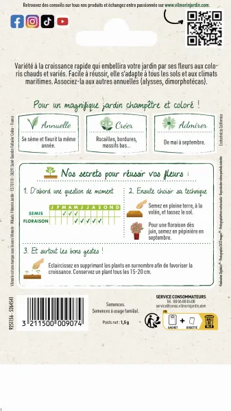 Fleurs - Eschscholtzia de Californie Varié - MEDIA_PACKAGING_VERSO
