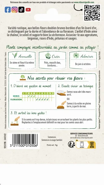 Fleurs - Œillet d'Inde Carmen - MEDIA_PACKAGING_VERSO