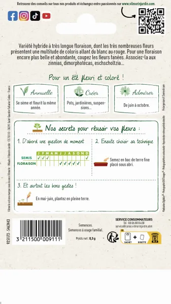 Fleurs - Géranium Cricket Varié - MEDIA_PACKAGING_VERSO