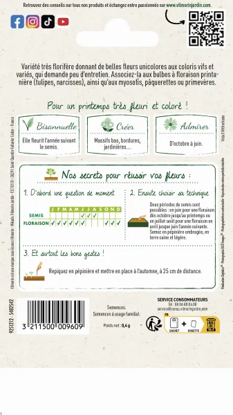Fleurs - Pensée Printania Variée - MEDIA_PACKAGING_VERSO