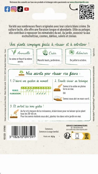 Fleurs - Rose d'Inde Kilimandjaro - MEDIA_PACKAGING_VERSO
