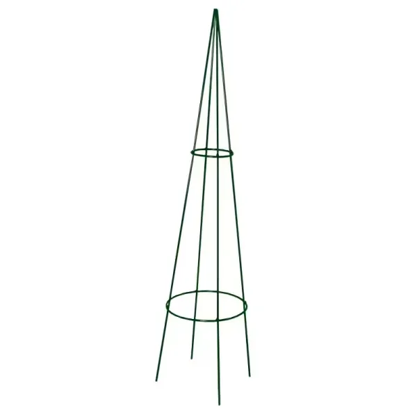 Louis Moulin - Support tuteur tipi en acier époxy vert sapin - 20 x 100 cm - face recto