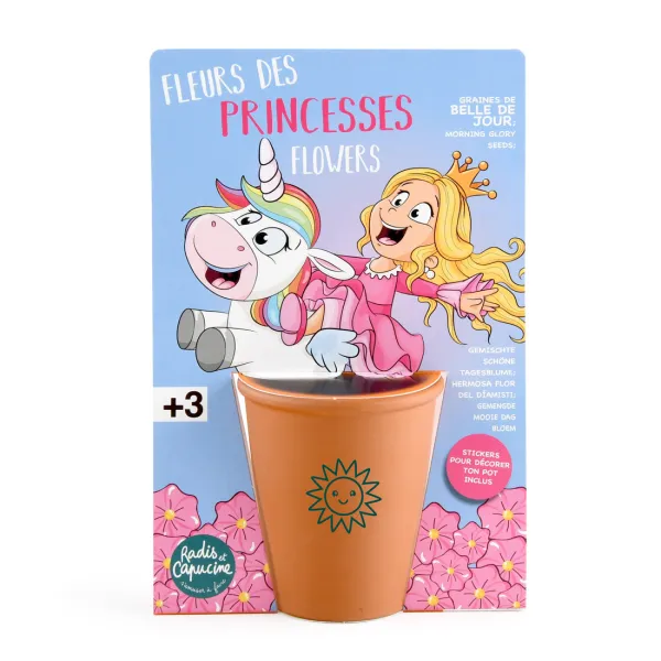 Radis et Capucine - Kit de jardinage enfant - Princesse - PACKAGING_RECTO