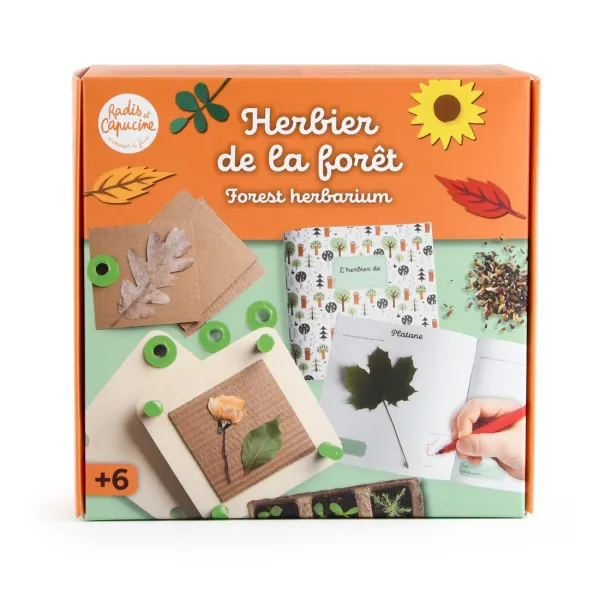 Radis et Capucine - Kit créatif enfant - Herbier - PACKAGING_RECTO