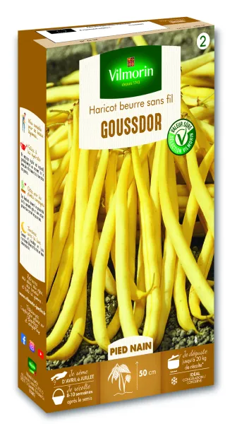 Légumes Secs - Haricot Nain Beurre Goussdor - PACKAGING_3D_RECTO