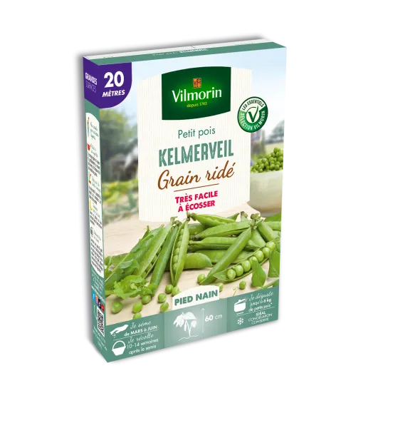 Légumes Secs - Pois Nain à Grain Ridé Kelmerveil - 20 m - PACKAGING_3D_RECTO