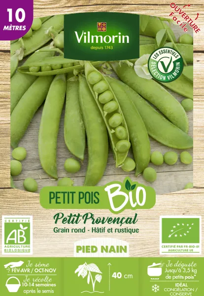Légumes Secs - Pois Petit Provençal - BIO - 10 m - PACKAGING_RECTO
