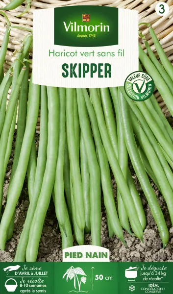 Légumes Secs - Haricot Nain Vert Skipper - PACKAGING_RECTO