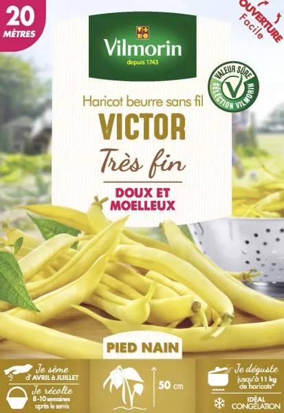 Légumes Secs - Haricot Nain Beurre Victor - 20 m - PACKAGING_RECTO