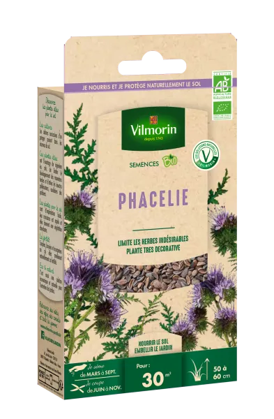 Engrais verts - Engrais vert Phacélie - BIO - Petit Modèle - PACKAGING_3D_RECTO