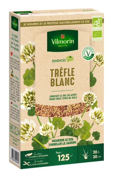 Engrais verts - Engrais vert Trèfle blanc - BIO - Grand Modèle - face recto