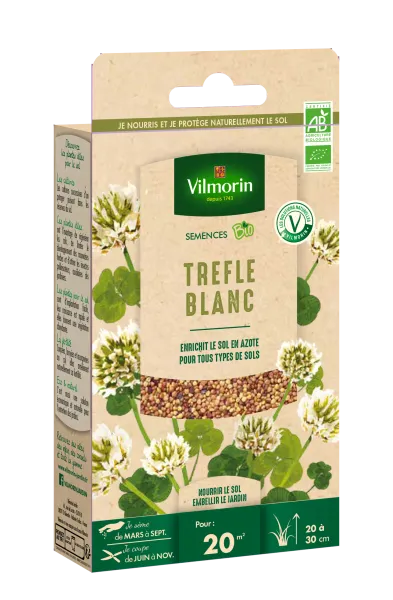 Engrais verts - Engrais vert Trèfle blanc - BIO - Petit Modèle - face recto