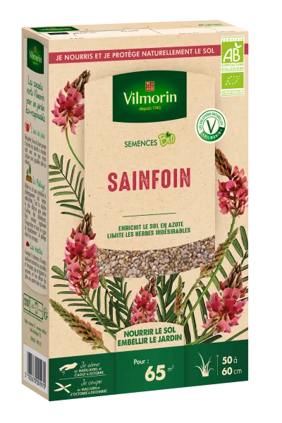 Engrais verts - Engrais vert Sainfoin - BIO - Grand Modèle - PACKAGING_3D_RECTO