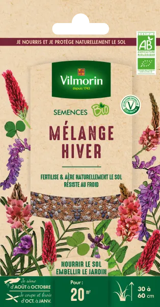Engrais verts - Les plantes utiles Mélange Hiver - BIO - Petit Modèle - face recto