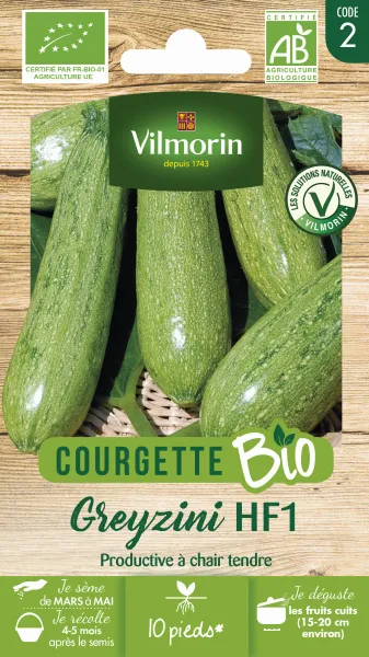 Potagères - Courgette Greyzini - BIO - PACKAGING_RECTO