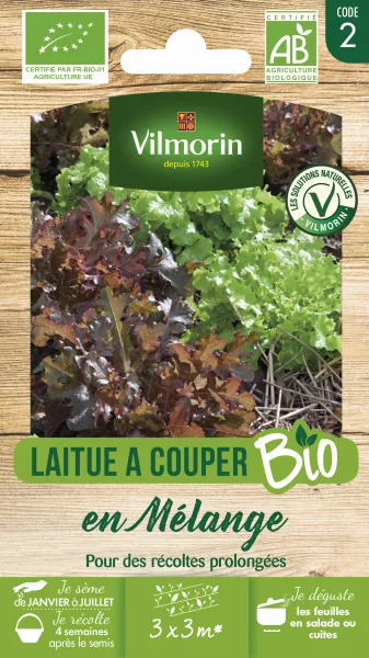 Potagères - Laitue à Couper en Mélange - BIO - PACKAGING_RECTO