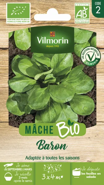 Potagères - Mâche Baron - BIO - PACKAGING_RECTO