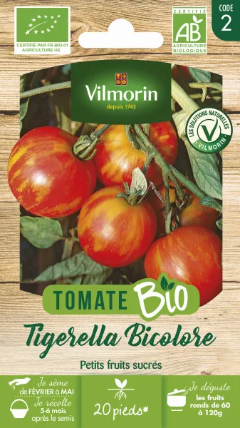 Potagères - Tomate Tigerella Bicolore - BIO - PACKAGING_RECTO