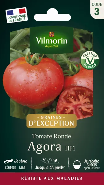 Potagères - Tomate Agora F1 - Graines d'Exception - PACKAGING_RECTO