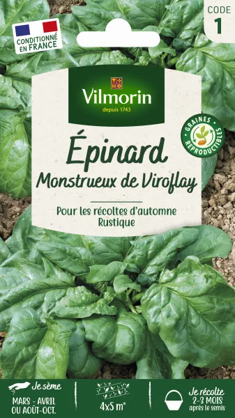 Potagères - Epinard Monstrueux de Viroflay - PACKAGING_RECTO