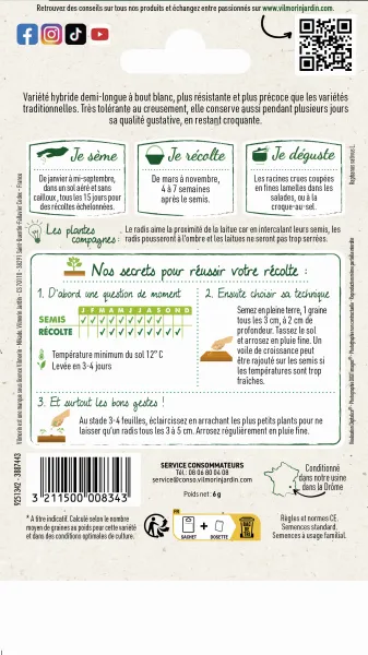 Potagères - Radis Fluo HF1 - Graines d'Exception - MEDIA_PACKAGING_VERSO