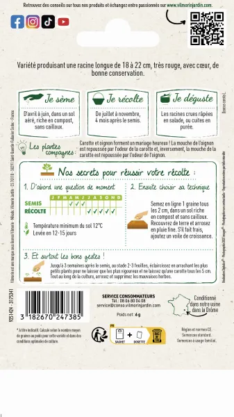 Potagères - Carotte Longue de Meaux - MEDIA_PACKAGING_VERSO