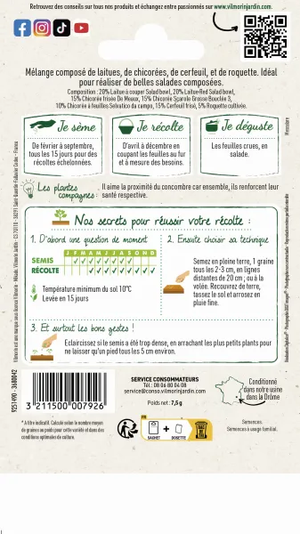Potagères - Mesclun - MEDIA_PACKAGING_VERSO