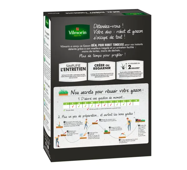 Robot tondeuse - Gazon Idéal Robot Tondeuse - 1 kg - PACKAGING_3D_VERSO
