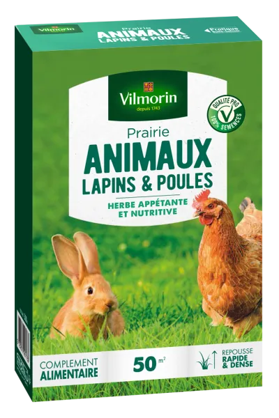 Pour nos animaux - Prairie Universelle - 1 kg + Prairie Animaux - Lapins & Poules - 500 g - MEDIA_EN_SITUATION_1
