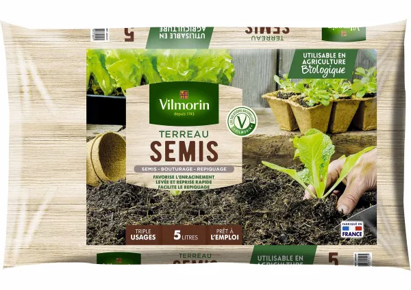 Terreaux, amendements et fumier - Terreau Semis Bouturage - 5 L - face recto