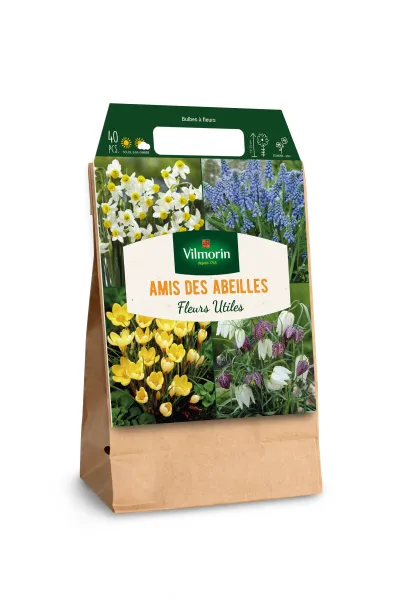Bulbes à fleurs à planter à l'automne - Bulbes à fleurs en Mélange - Amis des abeilles (x40) - MEDIA_3D