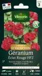 Fleurs - Géranium Eclat Rouge HF2 - Graines d'Exception - face recto