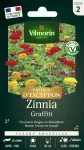 Fleurs - Zinnia Graffiti - Graines d'Exception - face recto