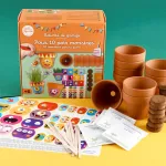 Radis et Capucine - Kit jardinage pour enfants - 10 pots à personnaliser - MEDIA_EN_SITUATION_1