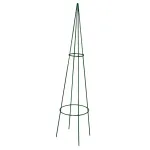 Louis Moulin - Support tuteur tipi en acier époxy vert sapin - 20 x 100 cm - face recto