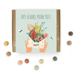 Bombes à graines - Blossombs - Coffret Cadeau - Des fleurs pour toi - 9 bombes à graines - BIO - PACKAGING_RECTO