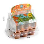 Radis et Capucine - Kit de jardinage enfant - Mini Serre - face recto