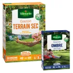 Terrain Sec - Gazon Terrain Sec - 1 kg + Gazon Ombre - 250 g - face recto
