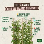 Kit de jardinage - Kit semis Haricot Grimpant Melissa 20m + Filet à ramer Jute - 2m x 5m - image